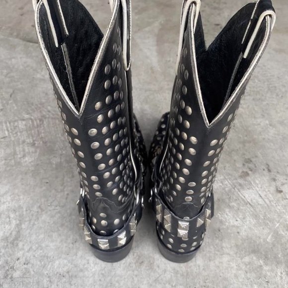 SENDRA Alcalas Mens Studded Boots Real Leather $800 Size 8D main image 5
